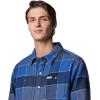 imageColumbia Mens Windward Ii Shirt JacketMountain Blue Multi Windowpane Check