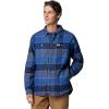 imageColumbia Mens Windward Ii Shirt JacketMountain Blue Multi Windowpane Check