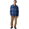 imageColumbia Mens Windward Ii Shirt JacketMountain Blue Multi Windowpane Check