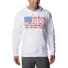 imageColumbia Mens PFG Fish Flag Ii HoodieWhiteSunset Red Midatlantic Fish