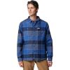 imageColumbia Mens Windward Ii Shirt JacketMountain Blue Multi Windowpane Check