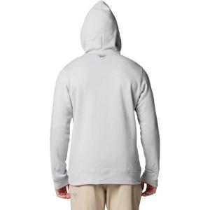 imageColumbia Mens PFG Fish Flag Ii HoodieCool GreyVivid Blue Usa