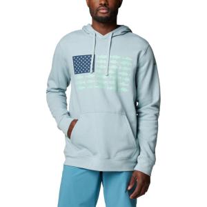 imageColumbia Mens PFG Fish Flag Ii HoodieCrushed BlueMint Cay Inshore Slam