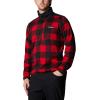 imageColumbia Mens Sweater Weather Printed Half Zip IiMountain RedCheck PrintMountain Red Black