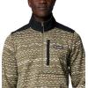 imageColumbia Mens Sweater Weather Printed Half Zip IiStone Green Madras Multi