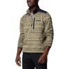 imageColumbia Mens Sweater Weather Printed Half Zip IiStone Green Madras Multi