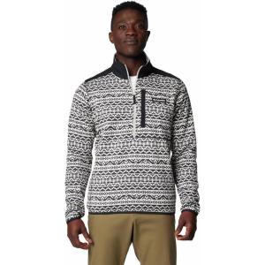 imageColumbia Mens Sweater Weather Printed Half Zip IiDark Stone Madras Tonal