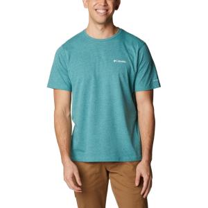 imageColumbia Mens Thistletown Hills Short SleeveElectric TurquoiseCollegiate Navy