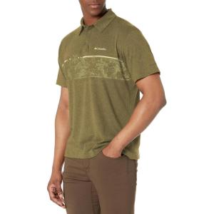 imageColumbia Mens Thistletown Hills Stripe PoloOlive Green Heather