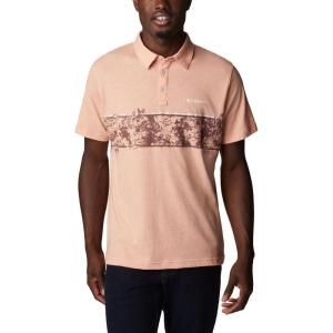 imageColumbia Mens Thistletown Hills Stripe PoloSummer Peach Heather
