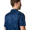 imageColumbia Mens Utilizer Printed Woven Short SleeveColl Navy Sundot Tonal