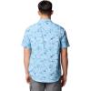 imageColumbia Mens Utilizer Printed Woven Short SleeveRipple Blue Yarrow Mirage