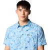 imageColumbia Mens Utilizer Printed Woven Short SleeveRipple Blue Yarrow Mirage