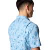 imageColumbia Mens Utilizer Printed Woven Short SleeveRipple Blue Yarrow Mirage