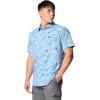 imageColumbia Mens Utilizer Printed Woven Short SleeveRipple Blue Yarrow Mirage