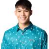 imageColumbia Mens Utilizer Printed Woven Short SleeveRiver Blue Sundot Tonal
