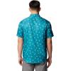 imageColumbia Mens Utilizer Printed Woven Short SleeveRiver Blue Sundot Tonal