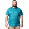 imageColumbia Mens Utilizer Printed Woven Short SleeveRiver Blue Sundot Tonal