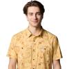 imageColumbia Mens Utilizer Printed Woven Short SleeveSand Dune Yarrow Mirage