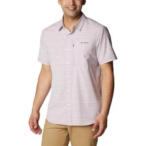 imageColumbia Mens Twisted Creek Iii Short SleeveRed Onion Wave Crest Stripe