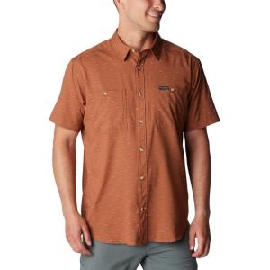 imageColumbia Mens Utilizer Printed Woven Short SleeveAuburn Dawn Dot Multicolor