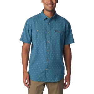 imageColumbia Mens Utilizer Printed Woven Short SleeveCloudburst Dawn Dot