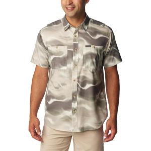 imageColumbia Mens Utilizer Printed Woven Short SleeveDark Stone Undercurrent