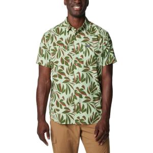 imageColumbia Mens Utilizer Printed Woven Short SleeveSage Leaf Areca