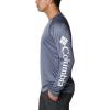 imageColumbia Mens Fork Stream Heather Long Sleeve ShirtCollegiate Navy HeatherWhite Logo