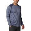 imageColumbia Mens Fork Stream Heather Long Sleeve ShirtCollegiate Navy HeatherWhite Logo