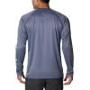 imageColumbia Mens Fork Stream Heather Long Sleeve ShirtCollegiate Navy HeatherWhite Logo