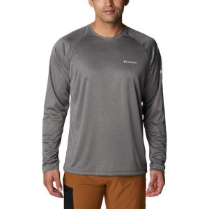 imageColumbia Mens Fork Stream Heather Long Sleeve ShirtCharcoal HeatherCool Grey Logo
