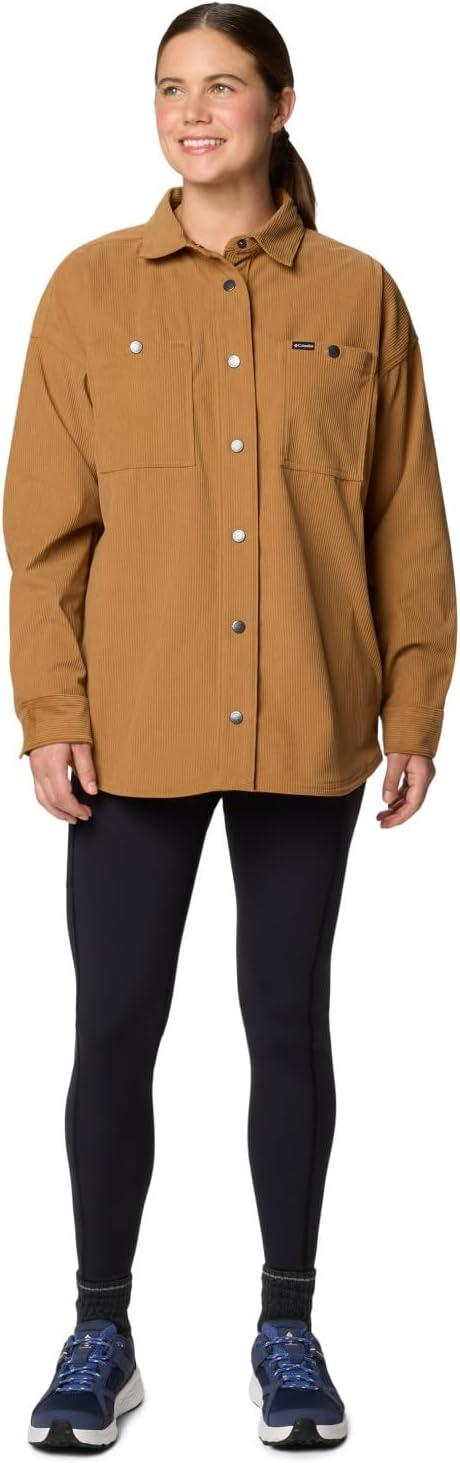imageColumbia Womens Blue Point Creek Corduroy Shirt JacketCamel Brown