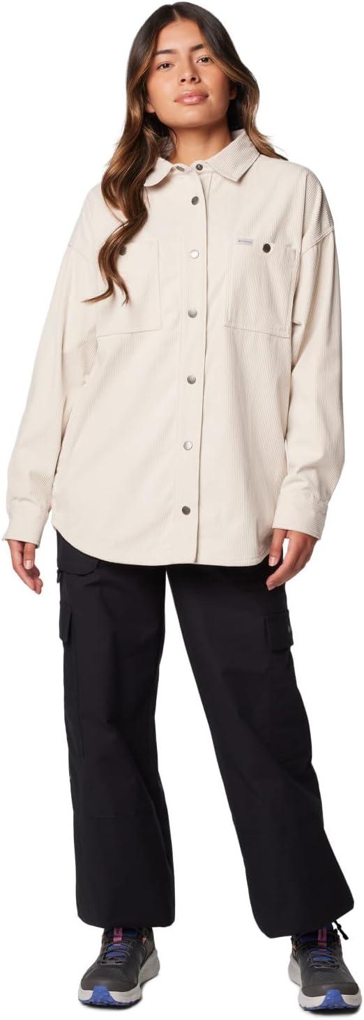 imageColumbia Womens Blue Point Creek Corduroy Shirt JacketDark Stone