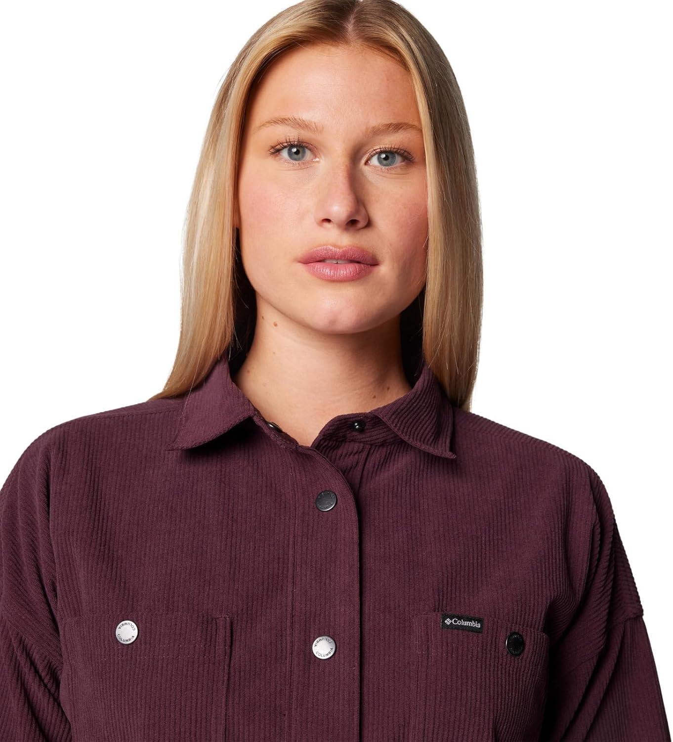 imageColumbia Womens Blue Point Creek Corduroy Shirt JacketMoonvista