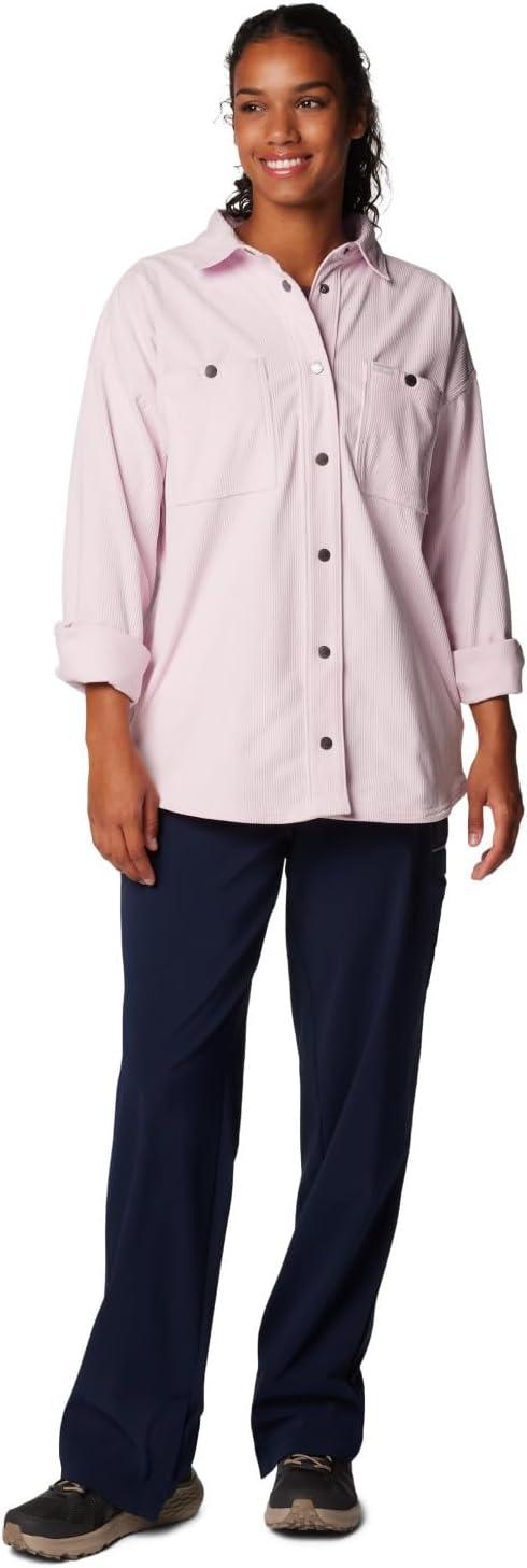 imageColumbia Womens Blue Point Creek Corduroy Shirt JacketPink Dawn