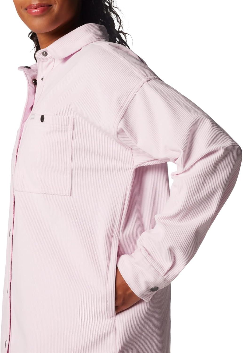imageColumbia Womens Blue Point Creek Corduroy Shirt JacketPink Dawn