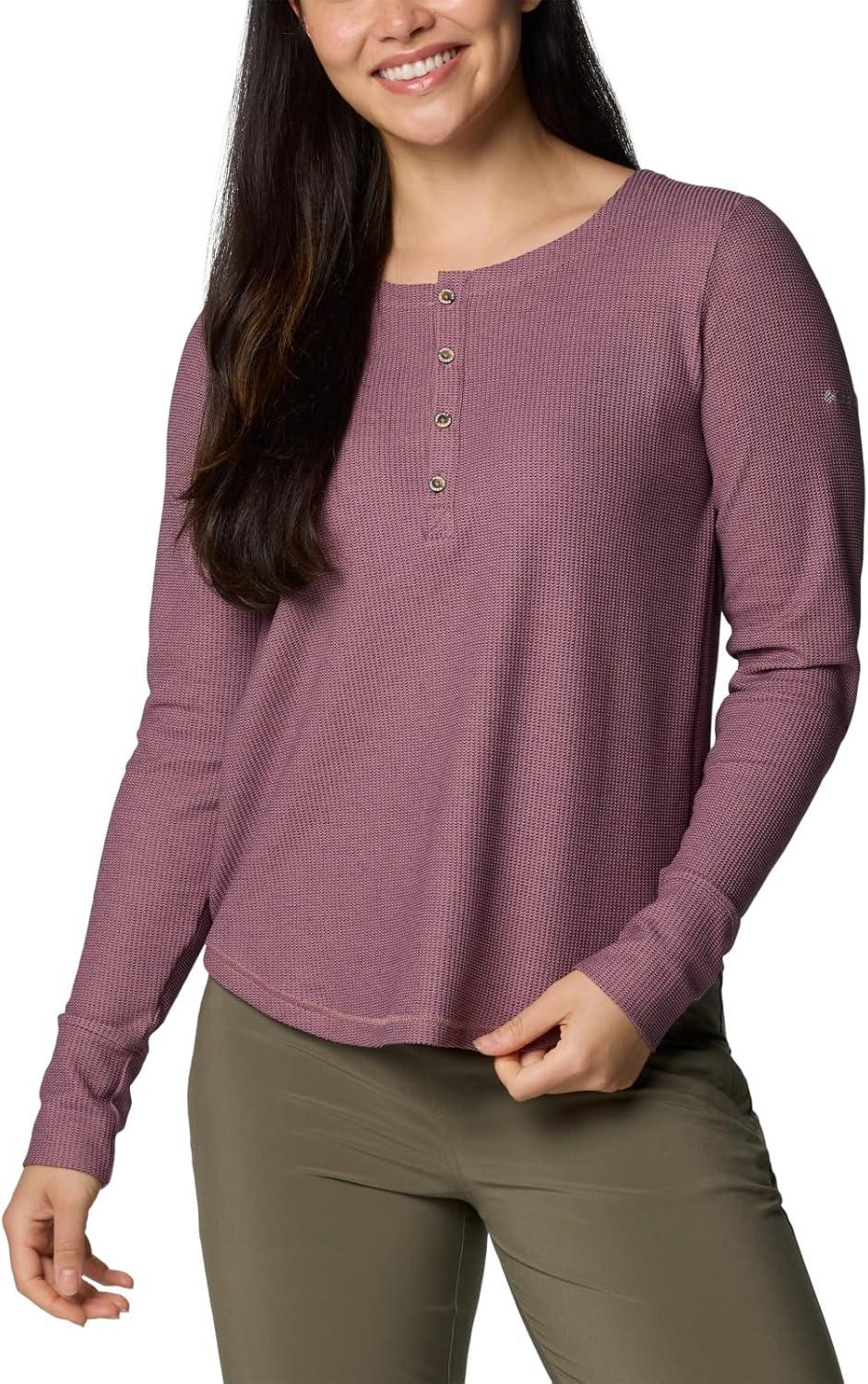 imageColumbia Womens Blue Point Falls Long Sleeve HenleyMoonvista
