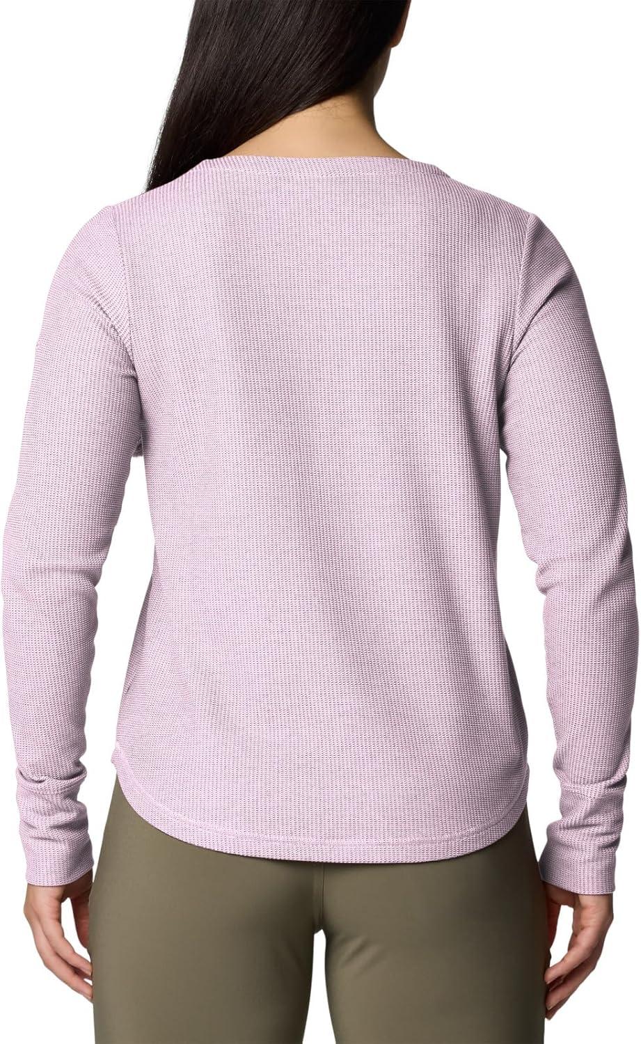 imageColumbia Womens Blue Point Falls Long Sleeve HenleyPink Dawn