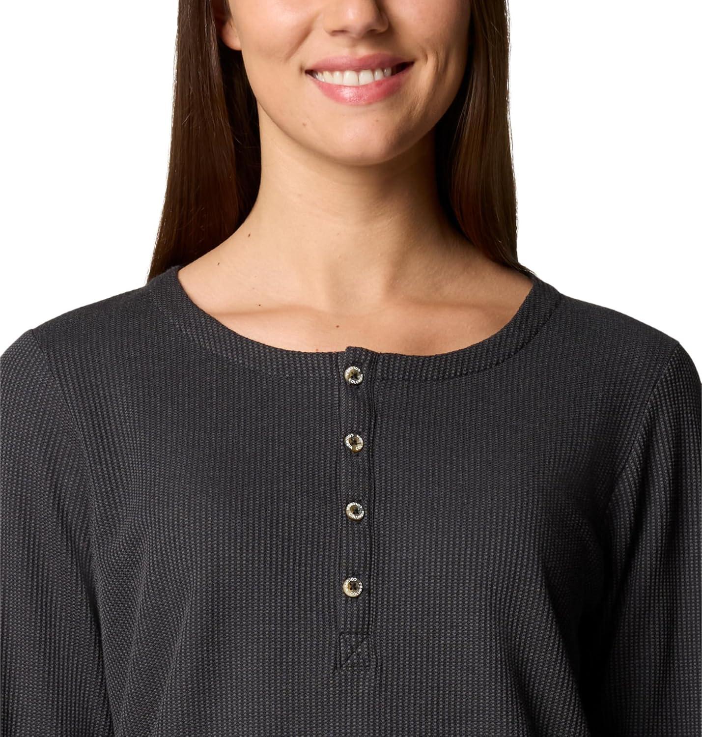 imageColumbia Womens Blue Point Falls Long Sleeve HenleyShark