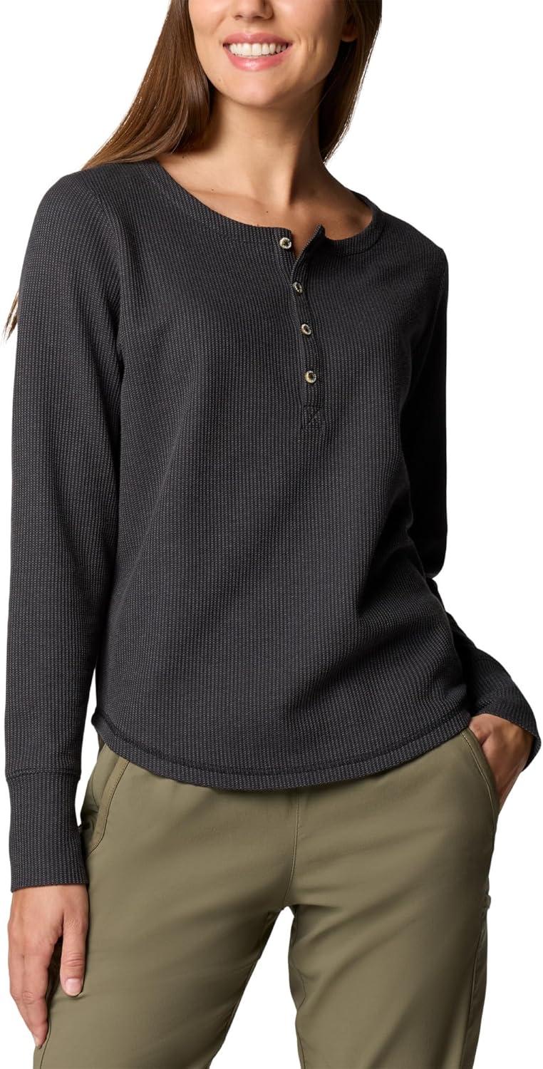 imageColumbia Womens Blue Point Falls Long Sleeve HenleyShark