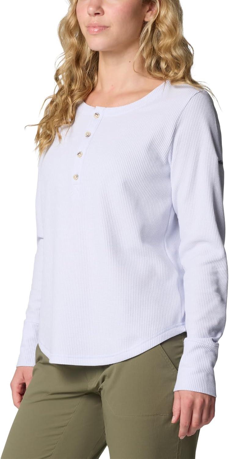 imageColumbia Womens Blue Point Falls Long Sleeve HenleySnowdrift