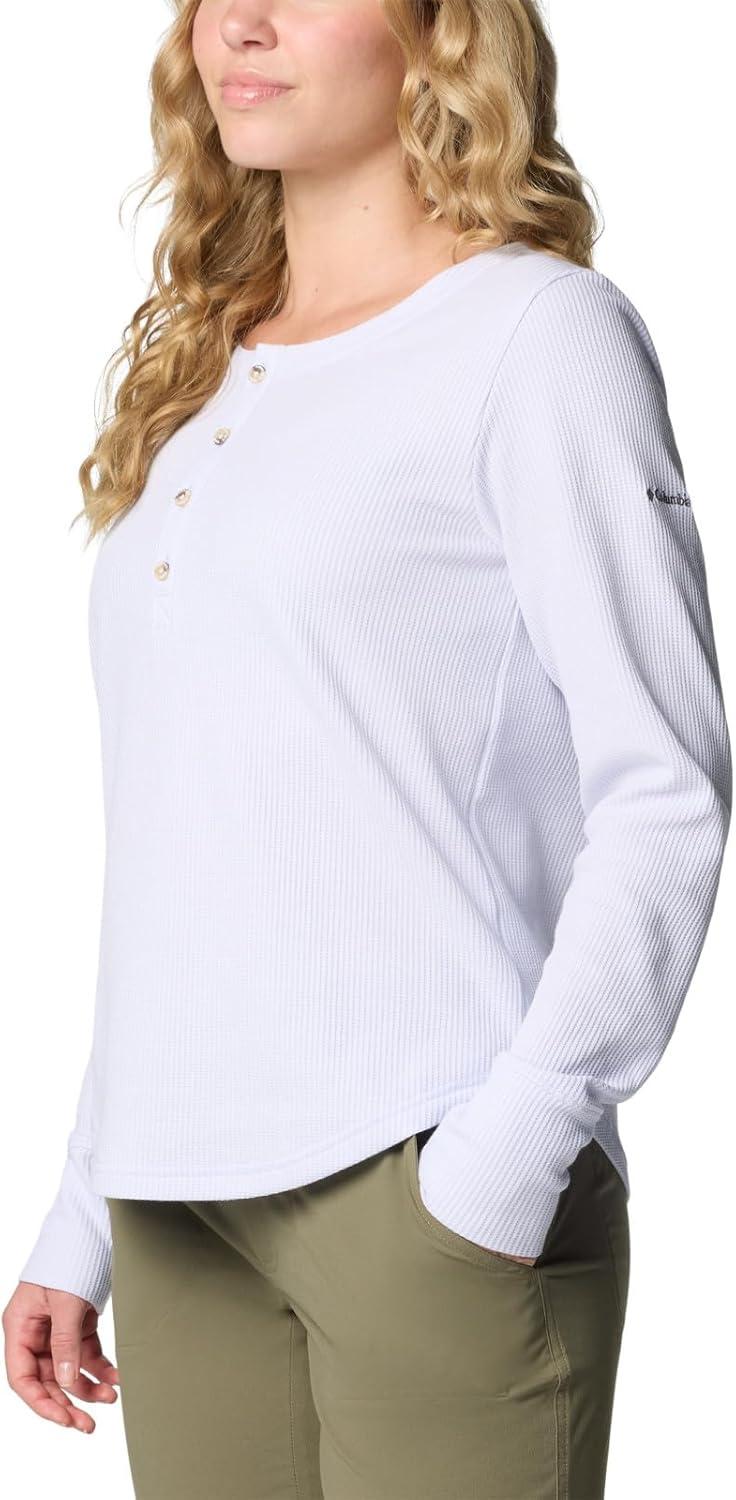 imageColumbia Womens Blue Point Falls Long Sleeve HenleySnowdrift