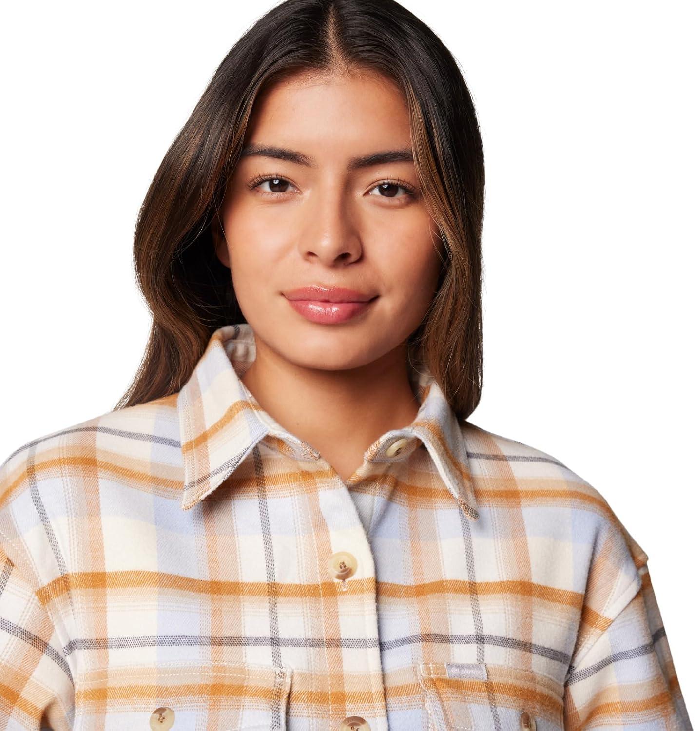 imageColumbia Womens Calico Basin Shirt JacketChalk Classic Multi Tartan