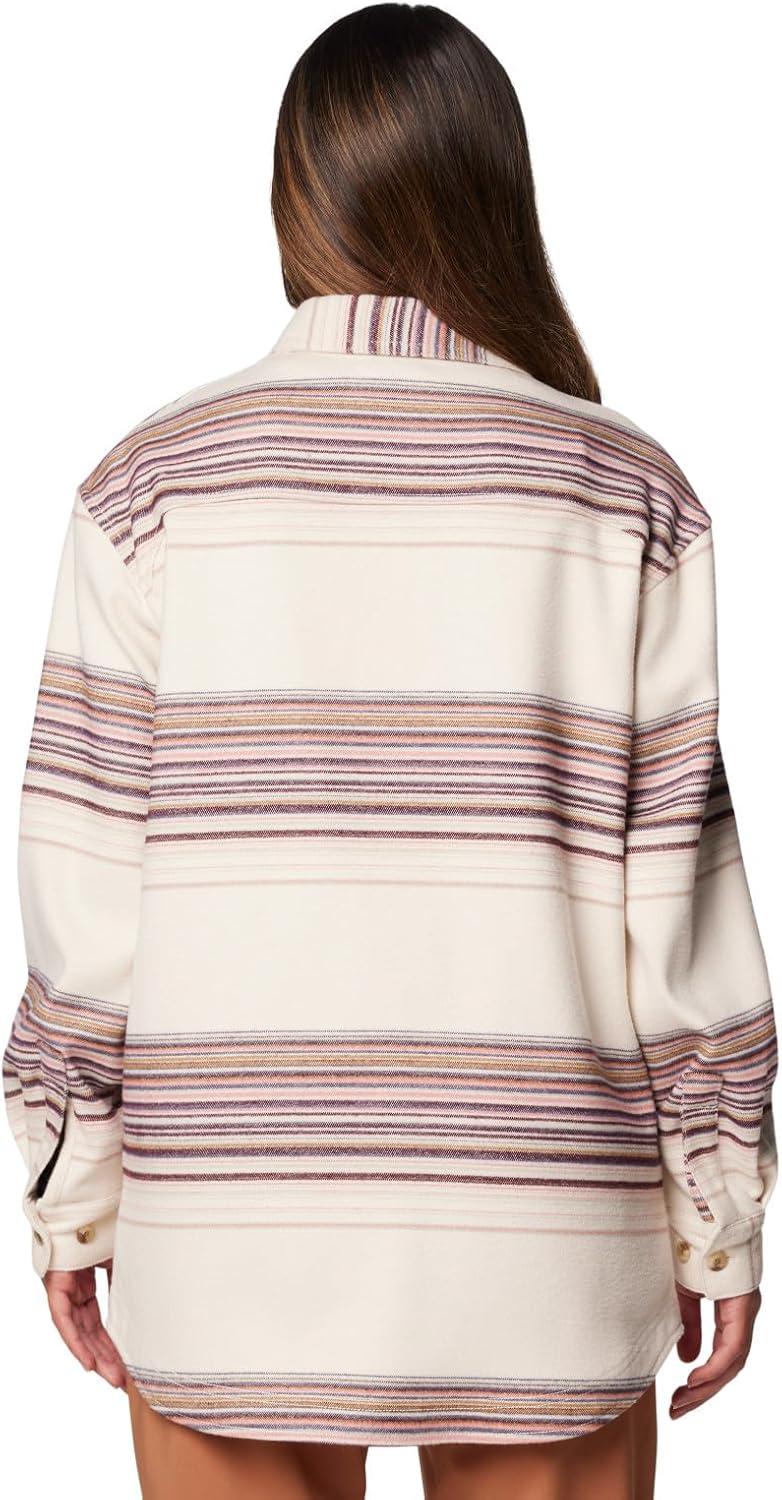 imageColumbia Womens Calico Basin Shirt JacketChalk Vista Stripe