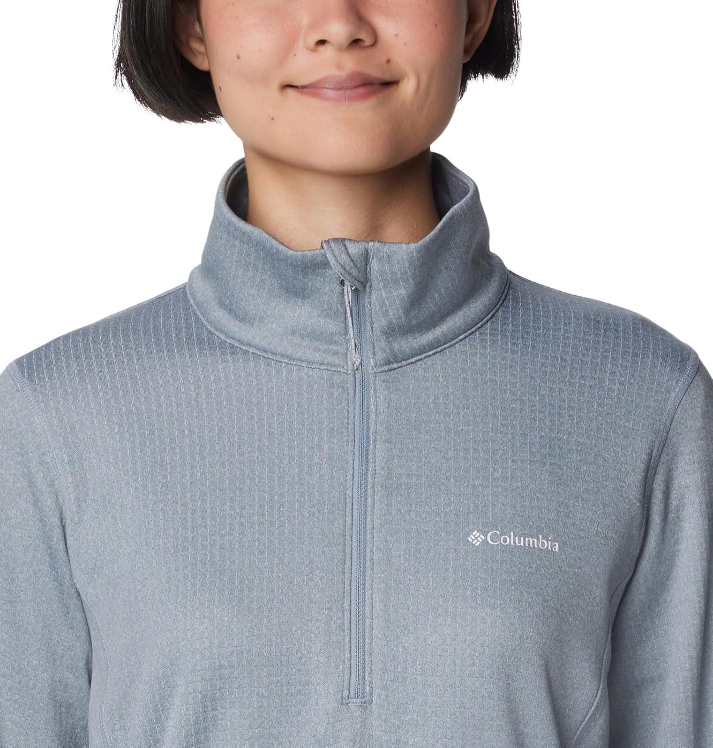 imageColumbia Womens Park View Grid Fleece Half Zip Cirrus Grey Small