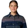 imageColumbia Womens Calico Basin Shirt JacketCollegiate Navy Vista Stripe