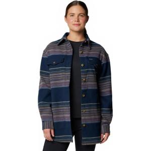 imageColumbia Womens Calico Basin Shirt JacketCollegiate Navy Vista Stripe