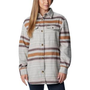 imageColumbia Womens Calico Basin Shirt JacketColumbia Grey Heathered Stripe
