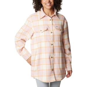imageColumbia Womens Calico Basin Shirt JacketSunset Peach Buffalo Ombre